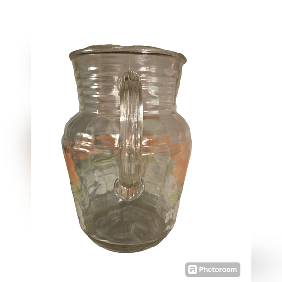 Vintage 1940’s Anchor Hocking dogwood ice lip pitcher - Picture 3 of 5